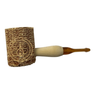 Pipa de Maiz corta recta ambar