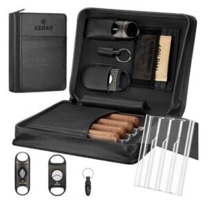 PORTA PUROS KEJIAR-SET-CORTADORES-NEGRO-1032